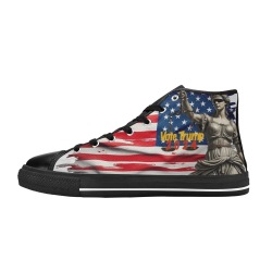 mensBVoteTrumpFlag Men’s Classic High Top Canvas Shoes (Model 017)