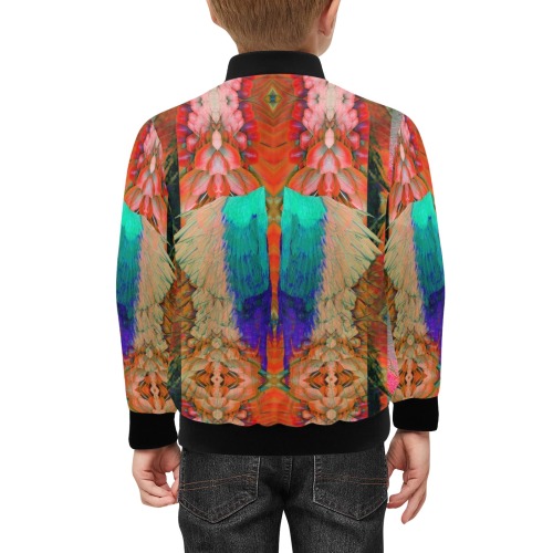 feathers 3 Kids' Bomber Jacket with Pockets (Model H40)