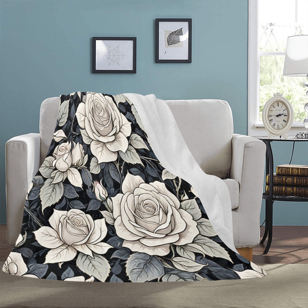 Fabulous Florals 18 Ultra-Soft Micro Fleece Blanket 54''x70''