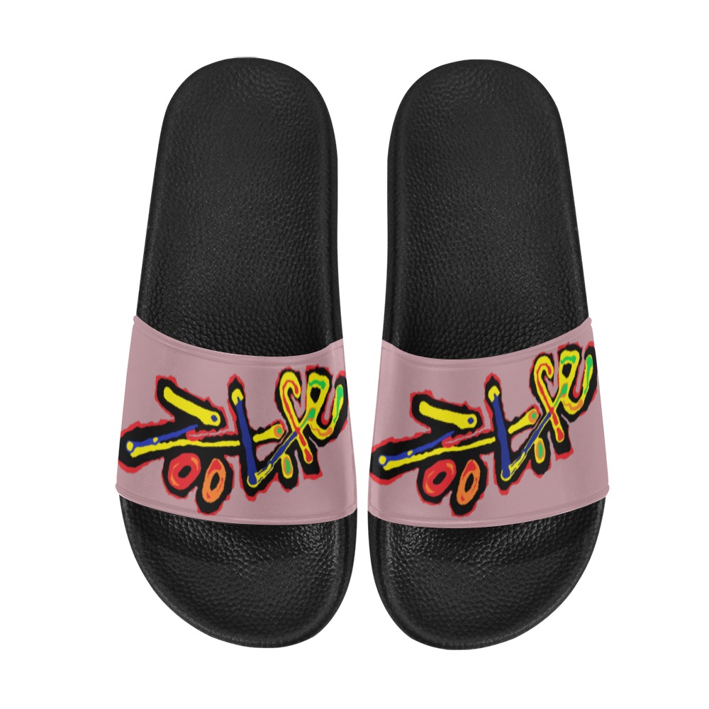 ZL.LOGO.vio Women's Slide Sandals (Model 057)