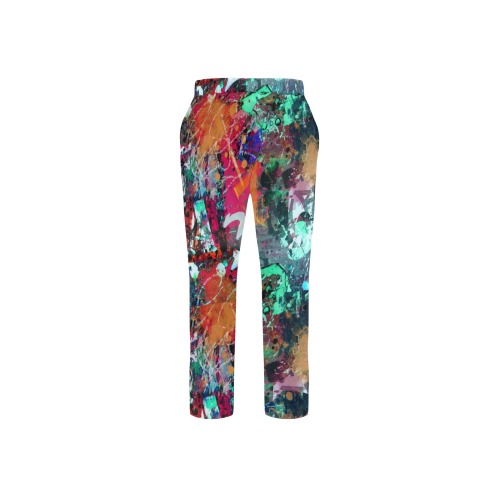 Graffiti and Paint Splatter Men's All Over Print Casual Trousers (Model L68)