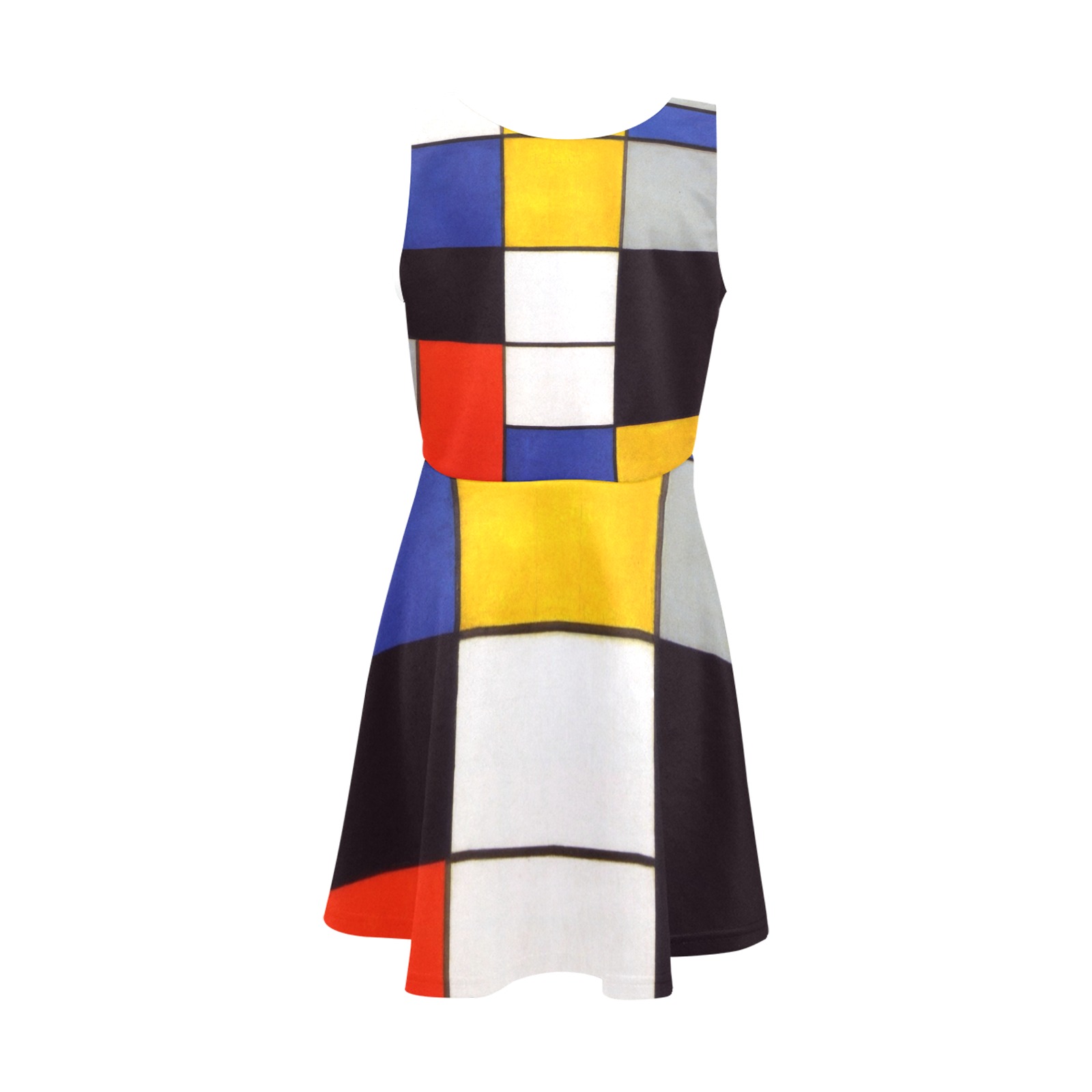 Composition A by Piet Mondrian Girls' Sleeveless Sundress (Model D56)