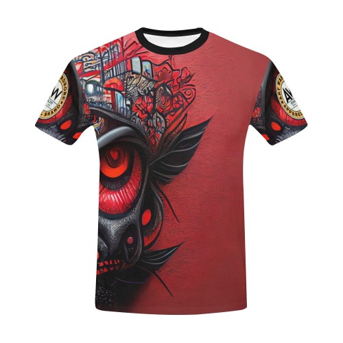 red eye All Over Print T-Shirt for Men (USA Size) (Model T40)