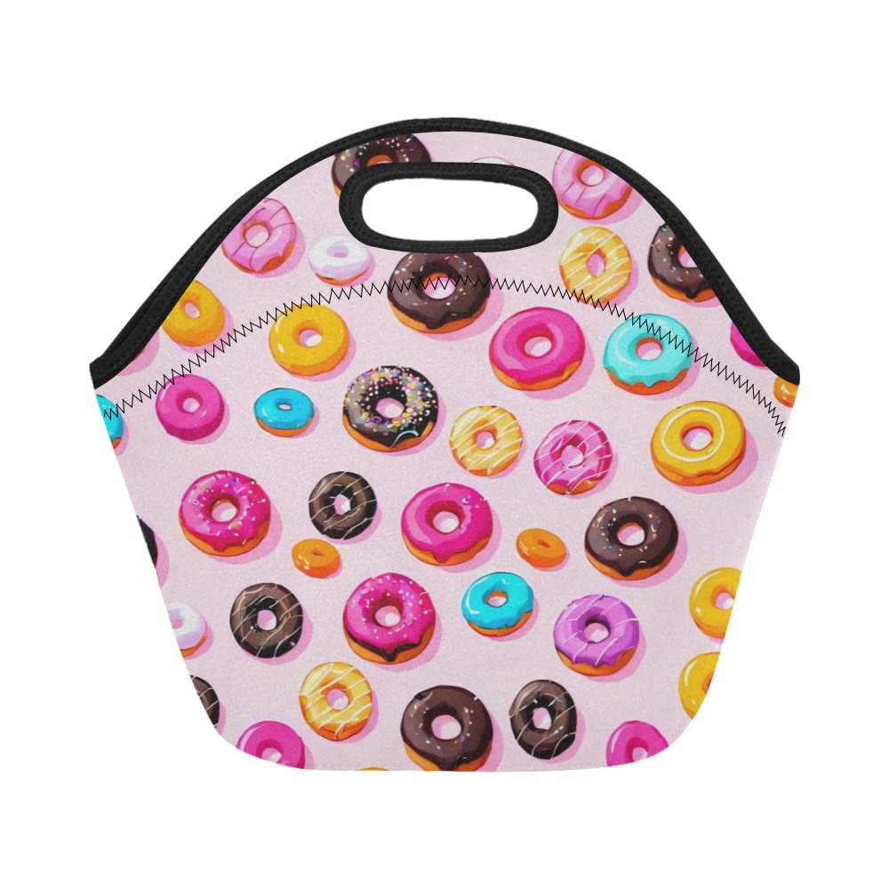 Donut pattern Neoprene Lunch Bag/Small (Model 1669)