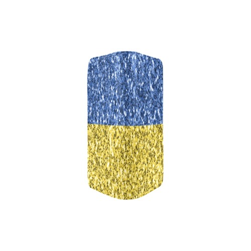 Blue yellow Ukraine flag glitter faux sparkles Women's Clutch Purse (Model 1637)