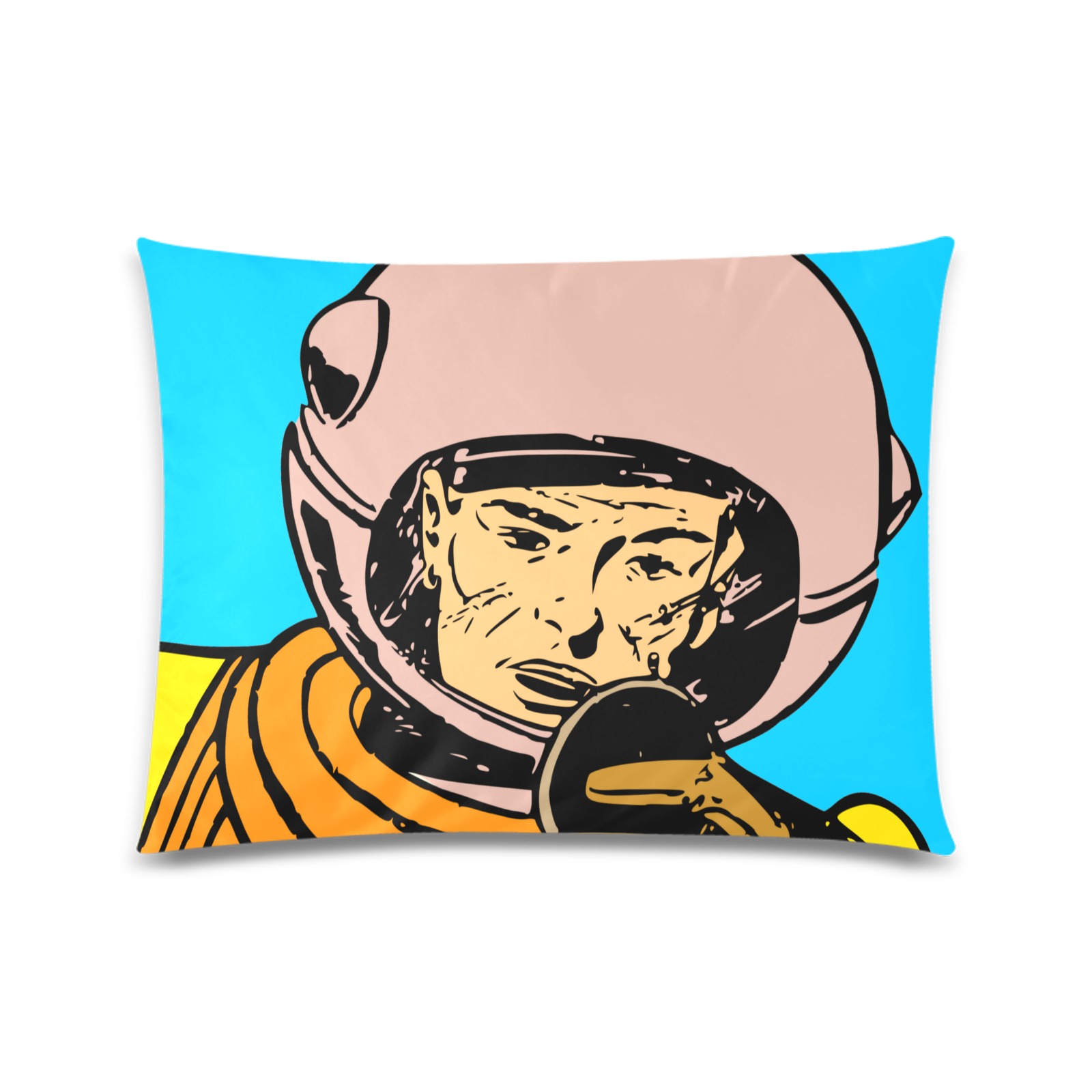 astronaut Custom Zippered Pillow Case 20"x26"(Twin Sides)