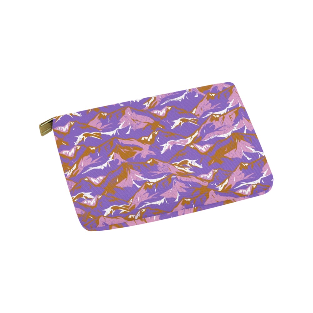 Modern lavender mountain camo Carry-All Pouch 9.5''x6''