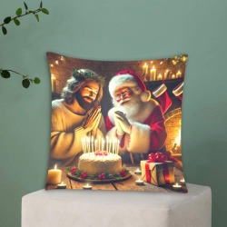 Reason for the season Custom Zippered Pillow Cases 16"x16" (Two Sides)