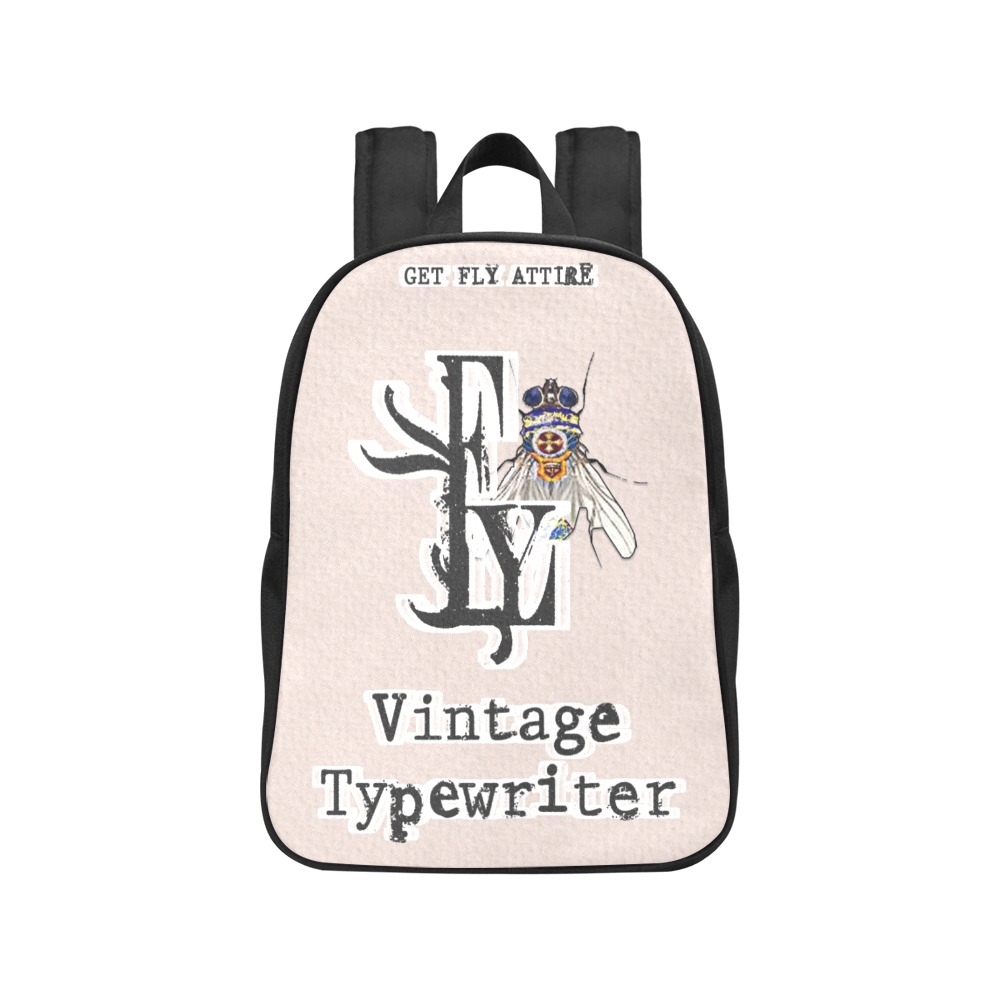 Vintage Typewriter Collectable Fly Fabric School Backpack (Model 1682) (Medium)