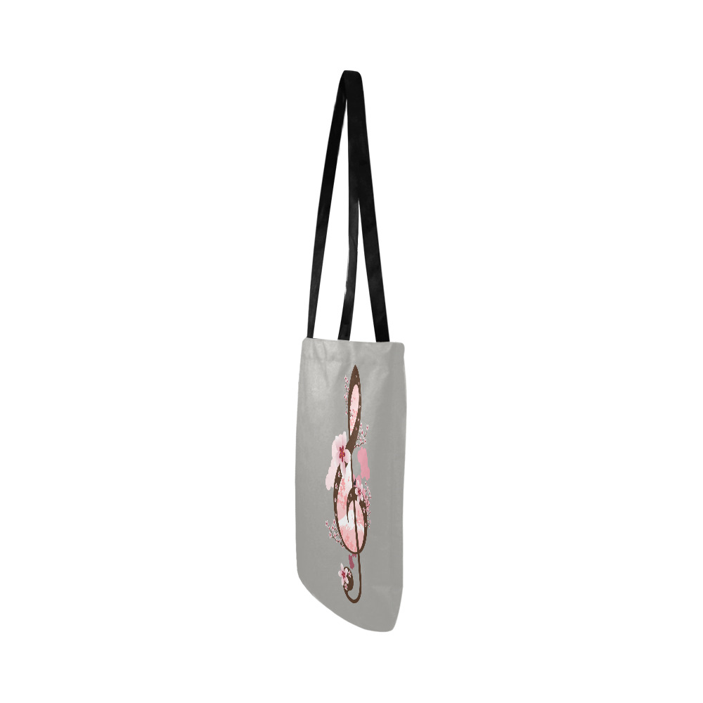 Cherry Blossom Music Reusable Shopping Bag Model 1660 (Two sides)