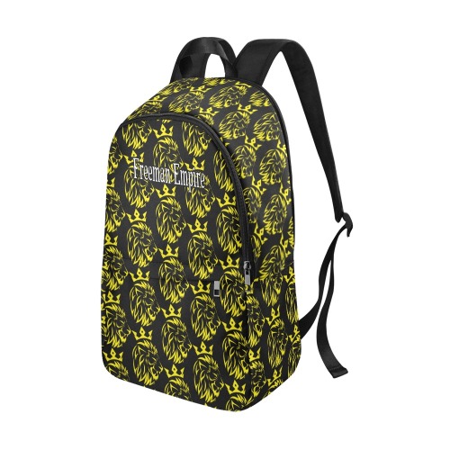 Freeman Empire Bookbag (Yellow & Black) Fabric Backpack for Adult (Model 1659)