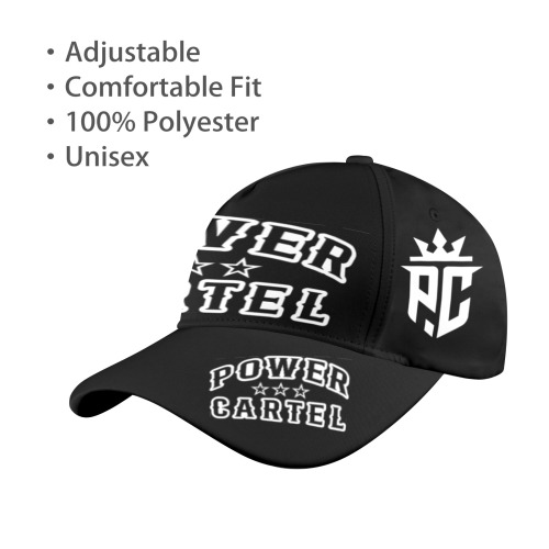 POWER CARTEL BLACK0231 All Over Print Dad Cap