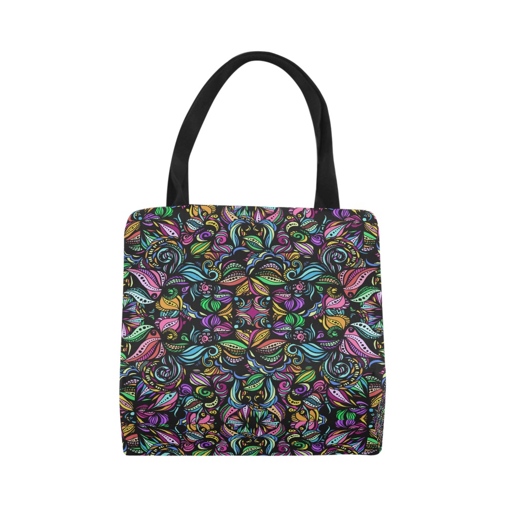 Whimsical Blooms Canvas Tote Bag (Model 1657)