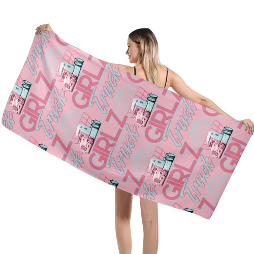 Parking Pink Towel Pattern