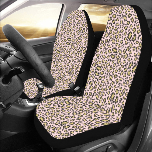 My pink leopard animal print_rare Car Seat Covers (Set of 2)