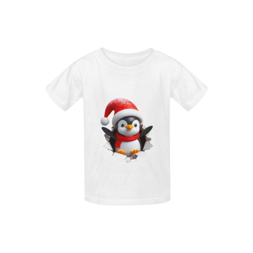 3D christmas pinguin Kid's  Classic T-shirt (Model T22)