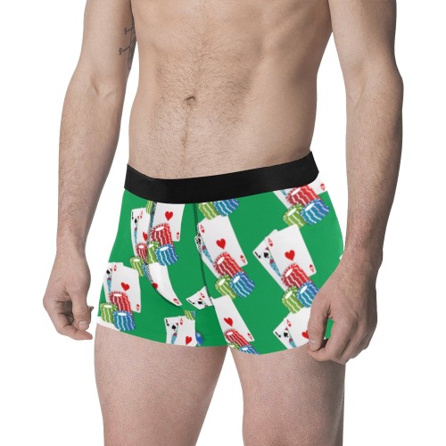 Blackjack & Poker Chips on Green