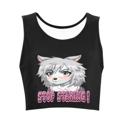 STOP STARING Women's Crop Top (Model T42)