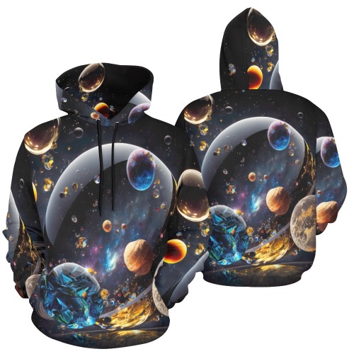 Glass space All Over Print Hoodie for Men (USA Size) (Model H13)