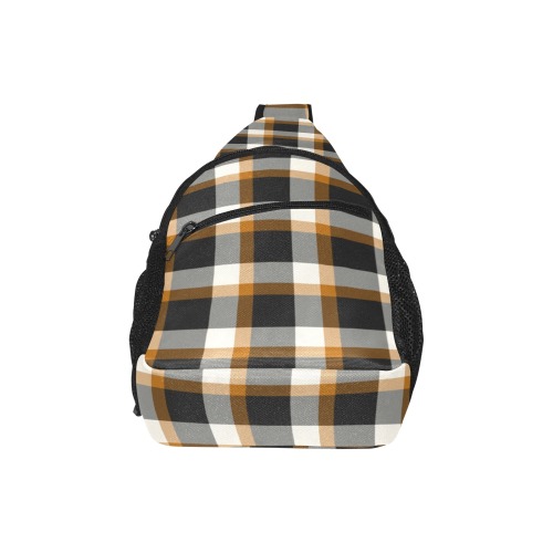 Classic Plaid (Tan) All Over Print Chest Bag (Model 1719)