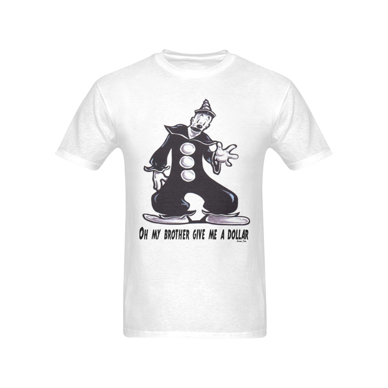 Koko clown Men's T-Shirt in USA Size (Two Sides Printing)