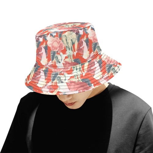 Elephant in the red rose