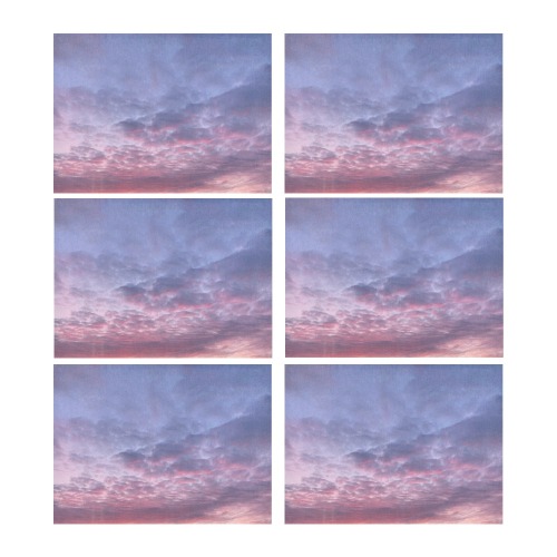 Morning Purple Sunrise Collection Placemat 14’’ x 19’’ (Set of 6)