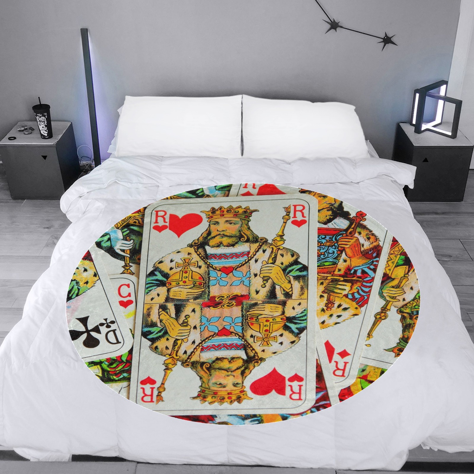 KINGS Circular Ultra-Soft Micro Fleece Blanket 47"