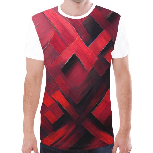 red diamond New All Over Print T-shirt for Men (Model T45)