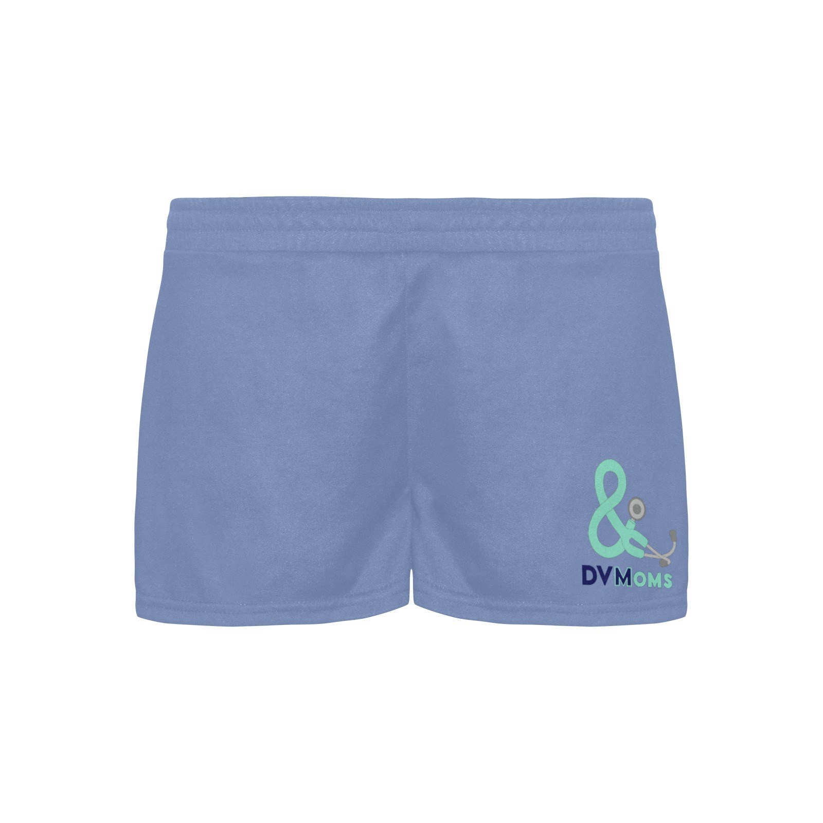 Shorts teal with single logo Women's Pajama Shorts