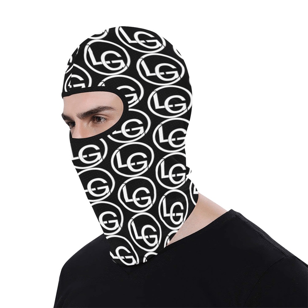 LG White/Black All Over Print Balaclava