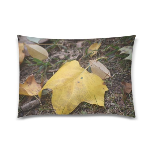 Elegance of Autumn Custom Zippered Pillow Case 20"x30"(Twin Sides)