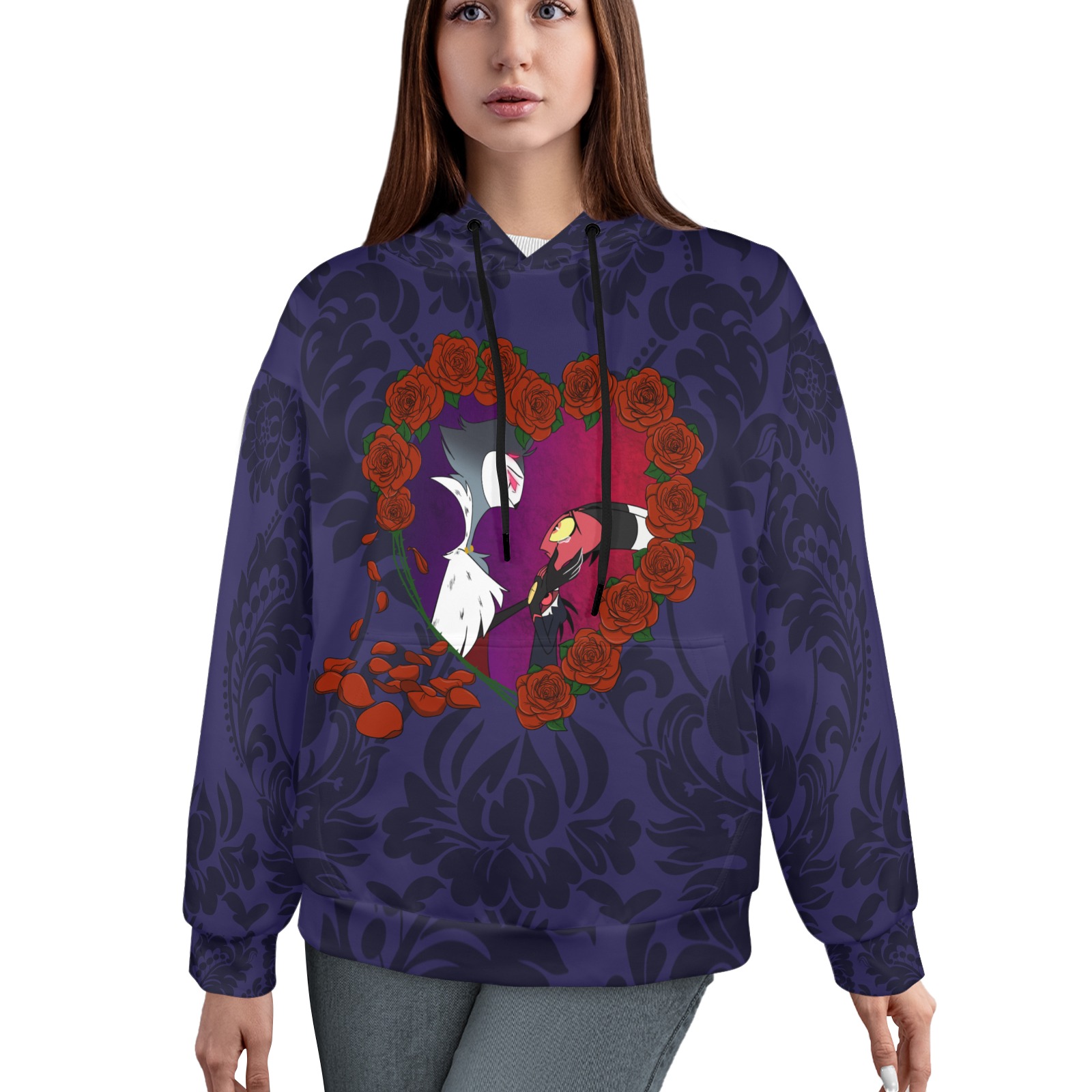 Full Moon Hoodie Women's All Over Print Hoodie (Model H61)