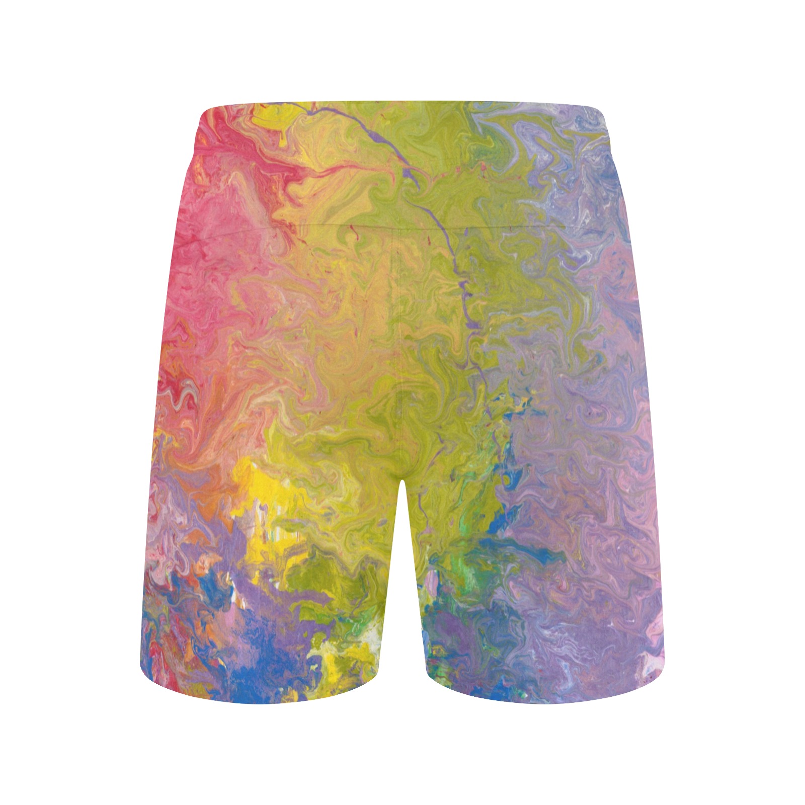 Rainbows All Around You Men's Mid-Length Beach Shorts (Model L47)