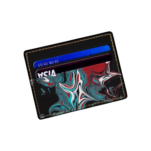 Dark Wave of Colors Card Holder