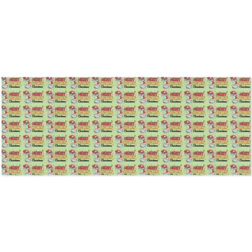 Merry Cluckin Chistmas Gift Wrapping Paper 58"x 23" (1 Roll)