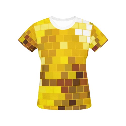 DISCO BALL 2 All Over Print T-Shirt for Women (USA Size) (Model T40)