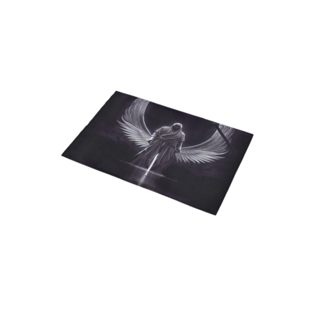 angel with cross Bath Rug 16''x 28''