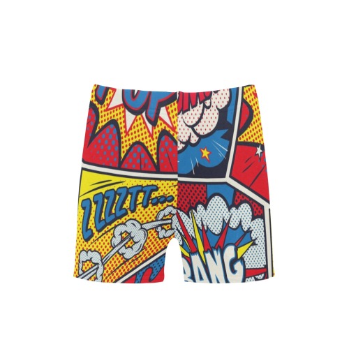 Abstract Retro Pop Little Boys' Swimming Trunks (Model L57)