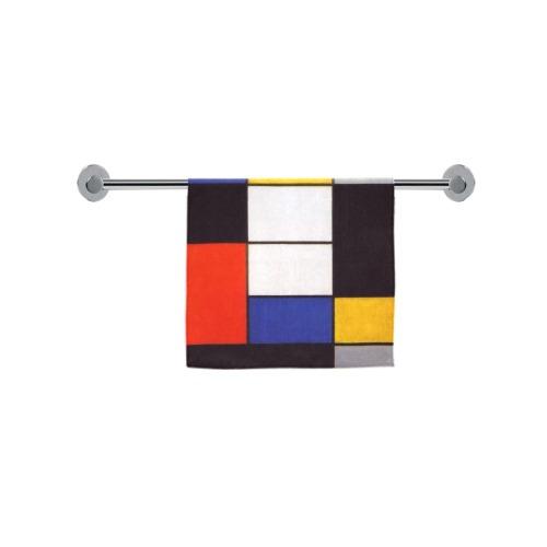 Composition A by Piet Mondrian Custom Towel 16"x28"
