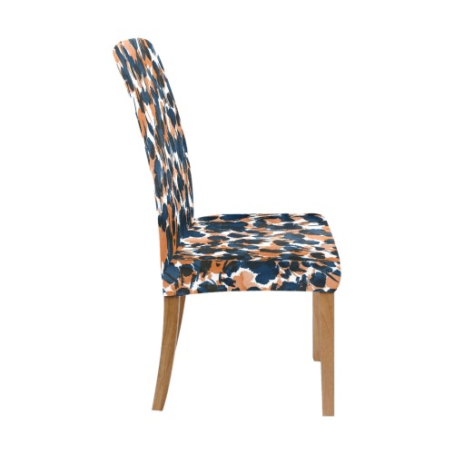 Dots brushstrokes animal print Chair Cover (Pack of 4)