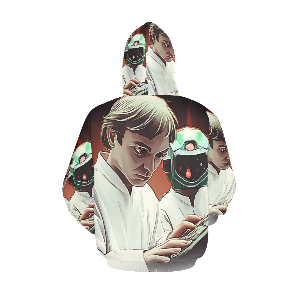 Cosmic Collaboration All Over Print Hoodie for Men (USA Size) (Model H13)