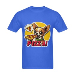 CHIHUAHUA EATING PIZZA 11 Sunny Men's T- shirt (Model T06)