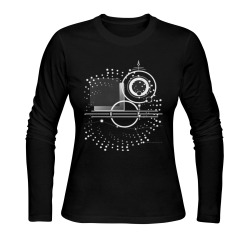 geometric Sunny Women's T-shirt (long-sleeve) (Model T07)