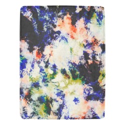 Modern watercolor colorful marbling Ultra-Soft Micro Fleece Blanket 60"x80" (Thick)