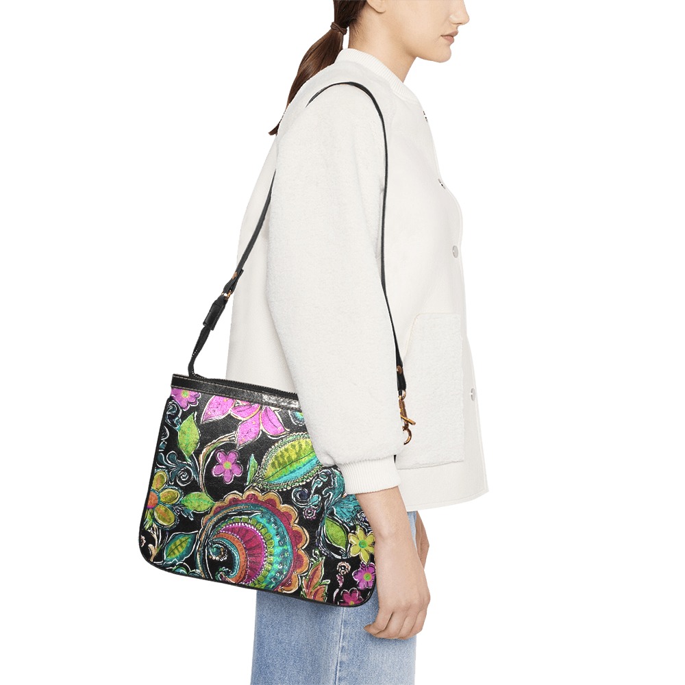 Paisley #2 Small Shoulder Bag (Model 1710)