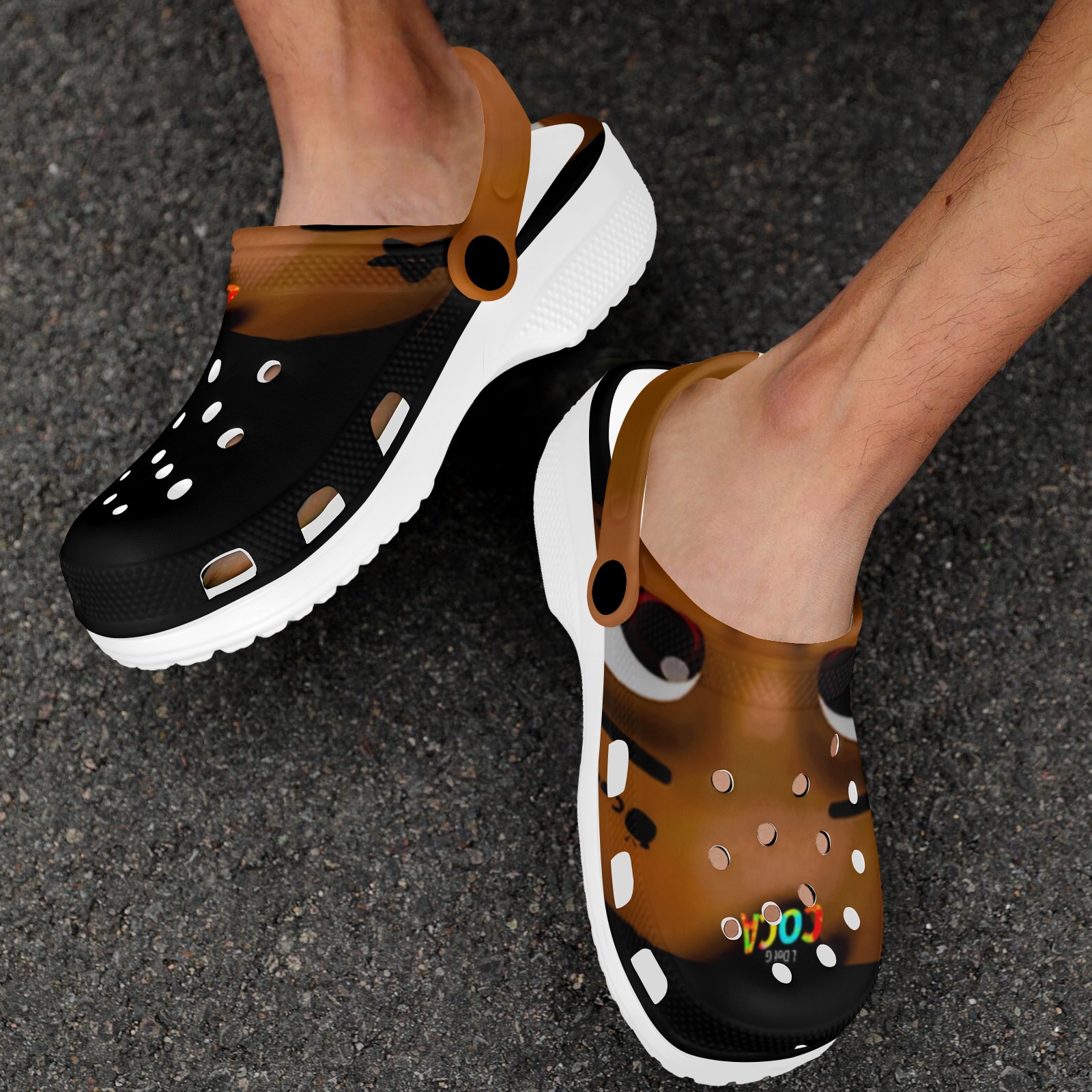 Coca 2 Custom Print Foam Clogs for Adults