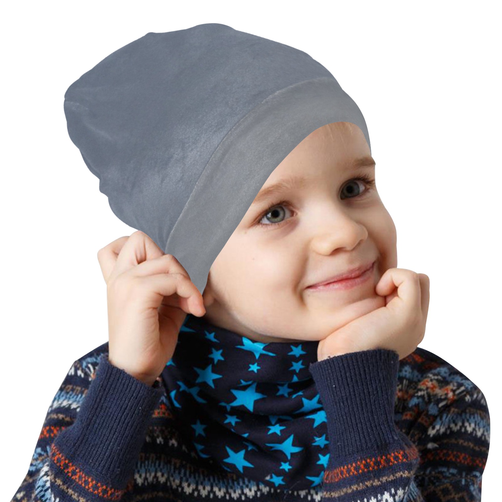 Evening Whispers Collection All Over Print Beanie for Kids