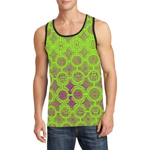 AFRICAN PRINT PATTERN 2 Men's All Over Print Tank Top (Model T57)