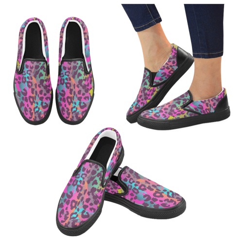 bb gryh Women's Unusual Slip-on Canvas Shoes (Model 019)